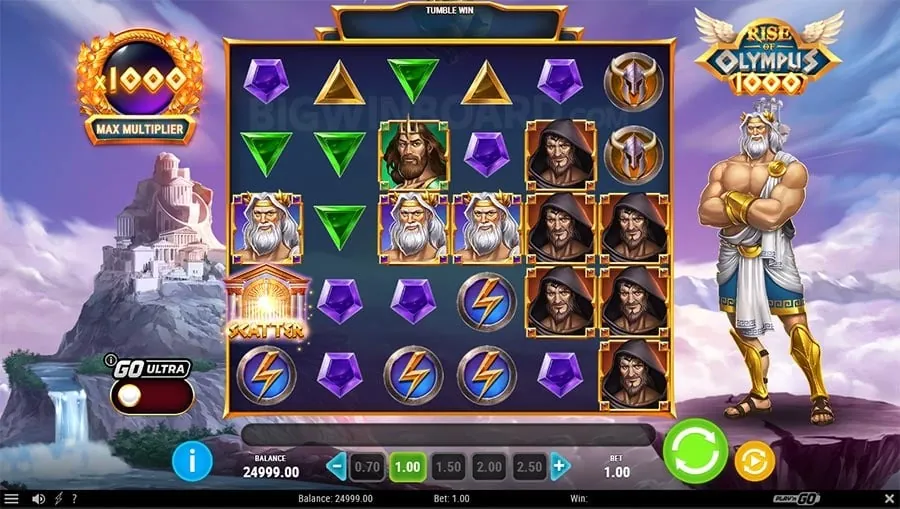Person playing an online casino game